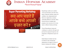Tablet Screenshot of indianhypnosisacademy.com